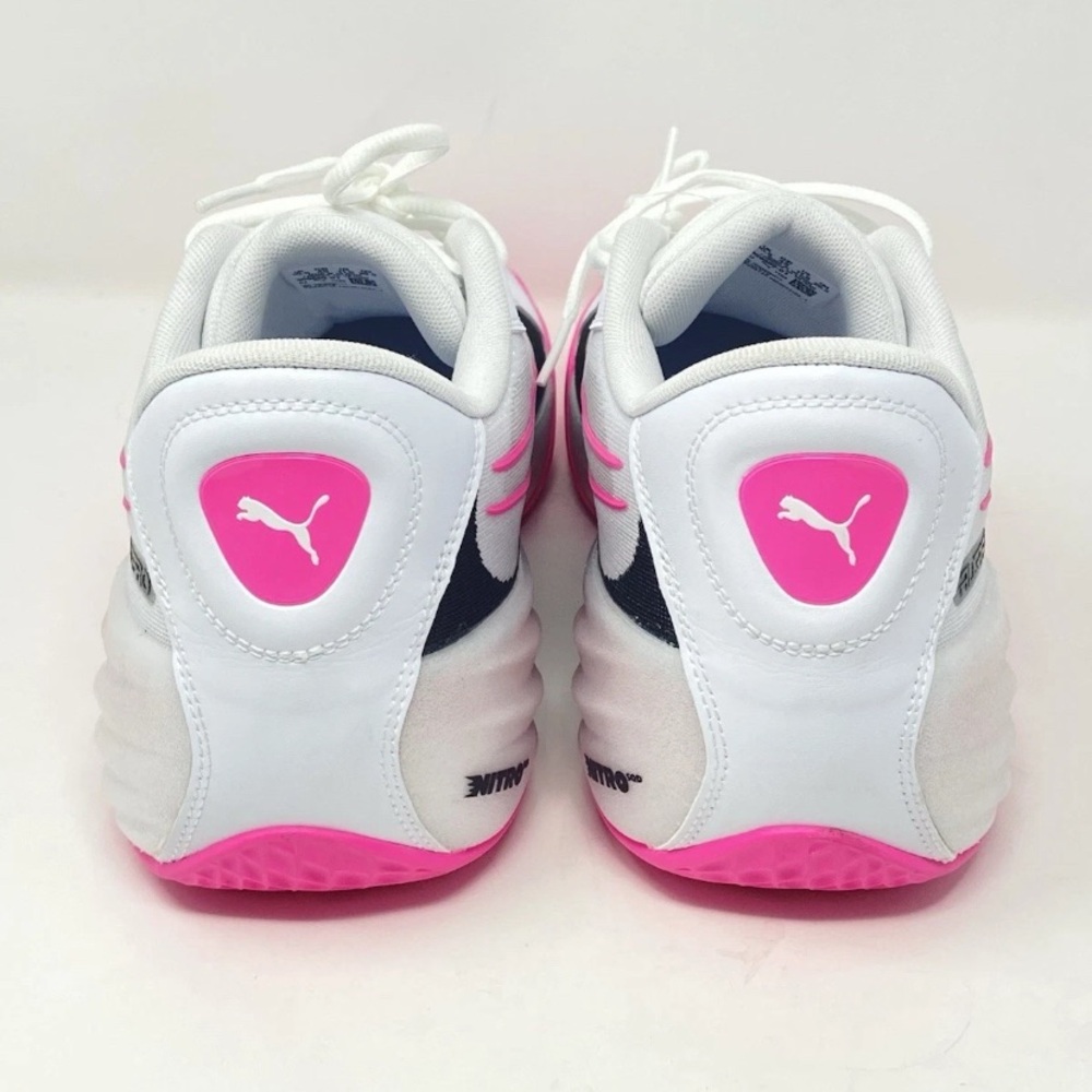 Puma All-Pro Nitro 30968901 Men's Athletic Basketball Shoes White/Pink Size 11.5 - Picture 4 of 12